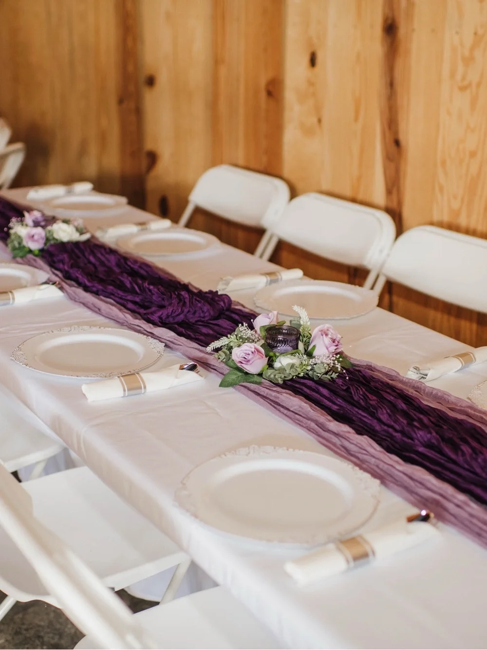Elegant Shades of Purple Wedding Decorations